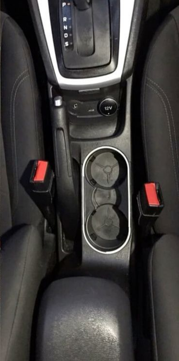 Center console after interior detailing